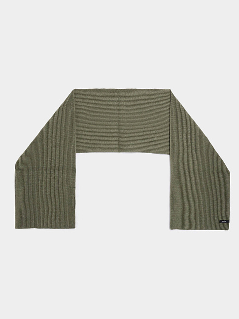 Шарф LABEL (размер one size, цвет Темно-зеленый)