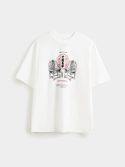 Футболка CHINESE AESTHETICS (размер XL, цвет Белый)