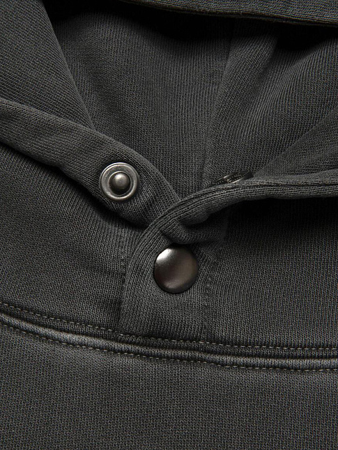 Худи PIGMENT DYED OVAL GLOBE (размер L, цвет Черный)