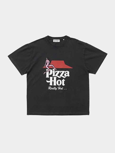 Футболка PIZZA HOT (размер XS, цвет Черный)