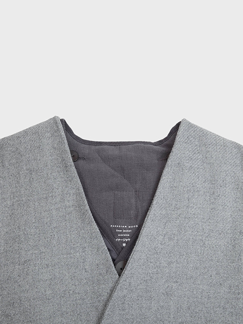 Пальто PANASIAN COAT 2 OVERSIZE (размер M, цвет Серый)