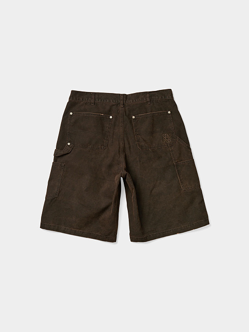 Шорты WASHED CANVAS CARPENTER (размер M, цвет Коричневый)