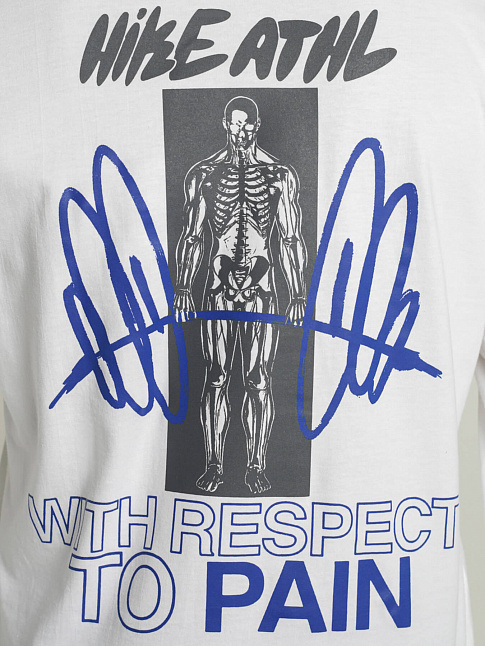 Лонгслив RESPECT TO PAIN (размер M, цвет Белый)