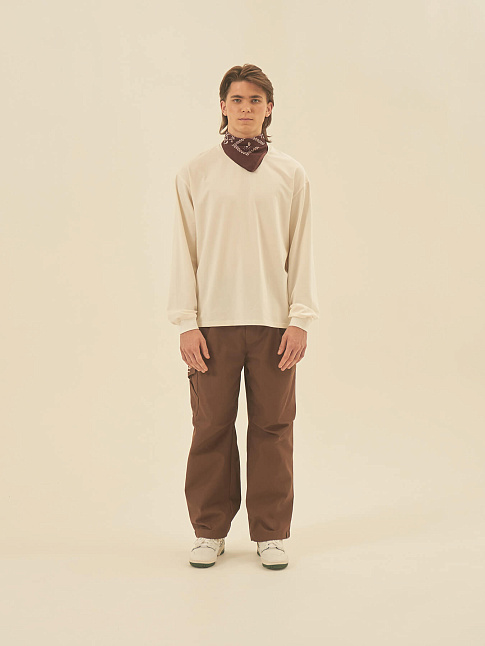 Лонгслив ESSENTIAL PEACHSKIN (размер M, цвет Белый)