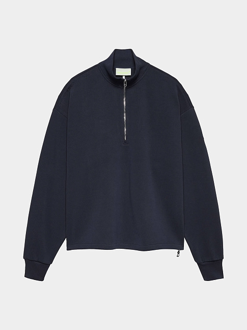 Свитшот PLATE HALF-ZIP (размер XL, цвет Темно-синий)