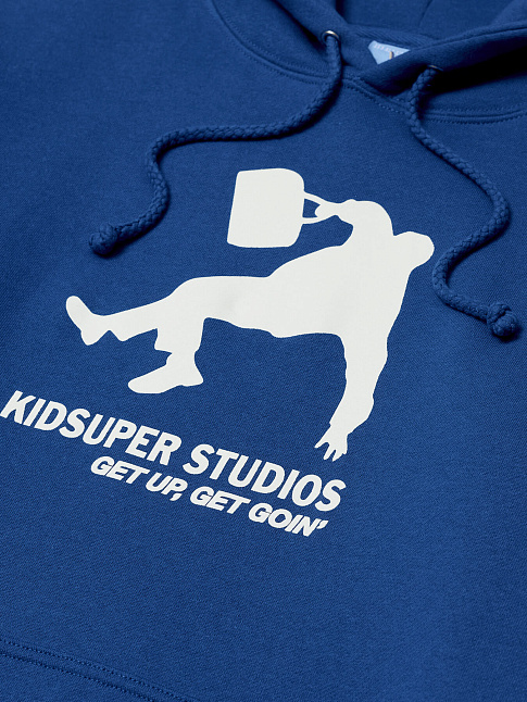 Худи GET UP GET GOIN (размер M, цвет Синий)