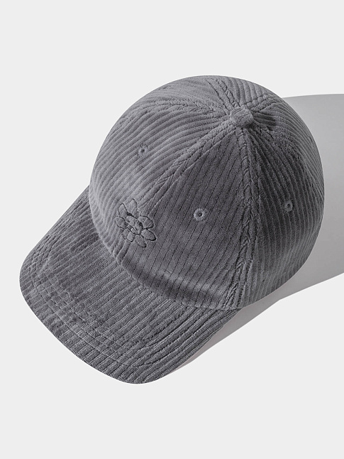 Кепка VELVET FACE FLOWER (размер one size, цвет Темно-серый)