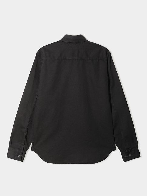 Рубашка COTTON LINEN SHIRT WITH LOGO POCKET (размер M, цвет 999)