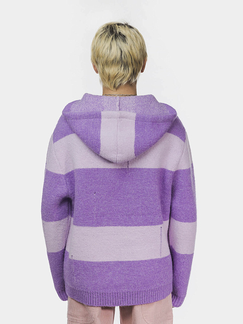 Джемпер STRIPES HOOD (размер S, цвет Фиолетовый)
