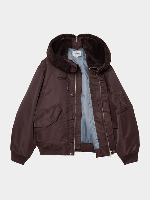 Бомбер HD OLTERA (размер XL, цвет Темно-бордовый)