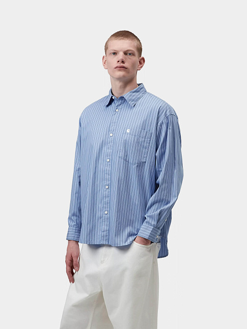 Рубашка KEENE STRIPE (размер L, цвет Голубой)