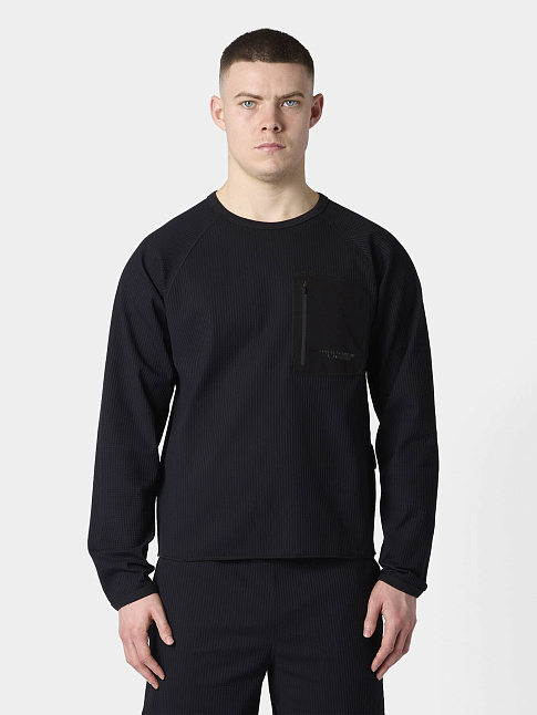 Лонгслив WAFFLE (размер L, цвет Черный)