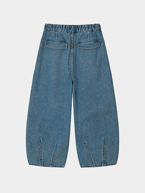 Брюки STONE VINTAGE DENIM BALLOON (размер M, цвет Голубой)
