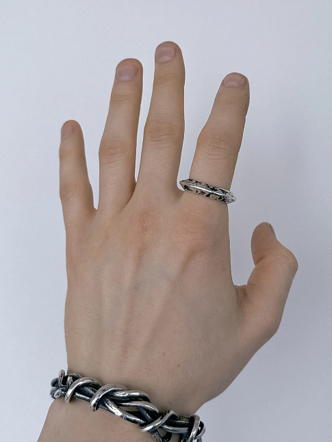 Кольцо VOID (размер 20, цвет Серебряный)