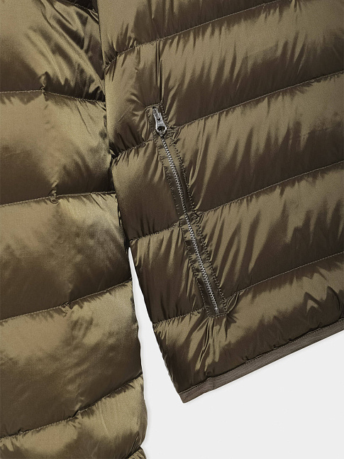 Пуховик DOWN LINER HOODED (размер 52, цвет Темно-зеленый)