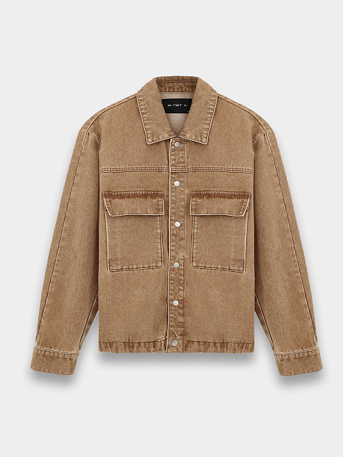 Куртка джинсовая VINTAGE MUD (размер XL, цвет Оранжевый)