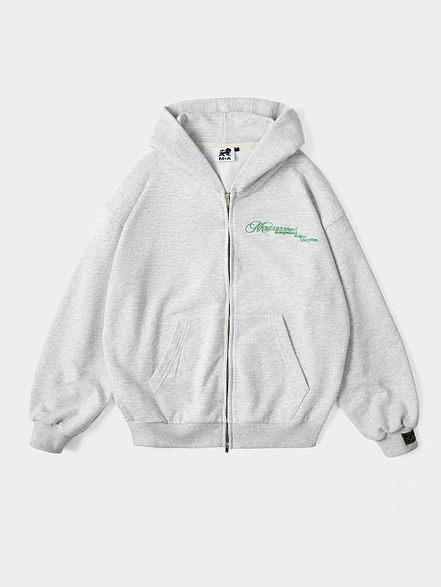Худи SOFT MELANGE ZIP (размер S, цвет Серый)