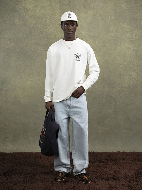 Лонгслив MANCHES LONGUES SLOGAN ROSE (размер M, цвет Белый)