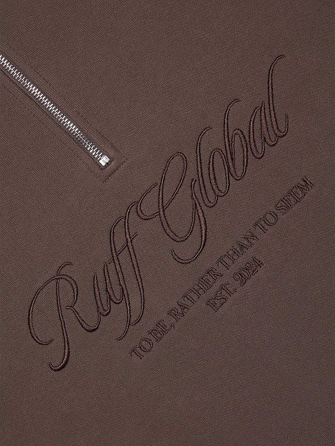 Толстовка на молнии (размер L, цвет Темно-коричневый)