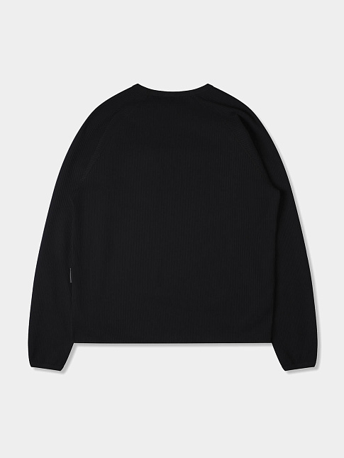 Лонгслив WAFFLE (размер L, цвет Черный)