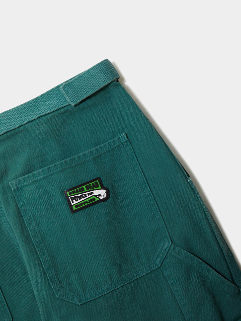 Брюки WASHED HARD WARE (размер XL, цвет Зеленый)