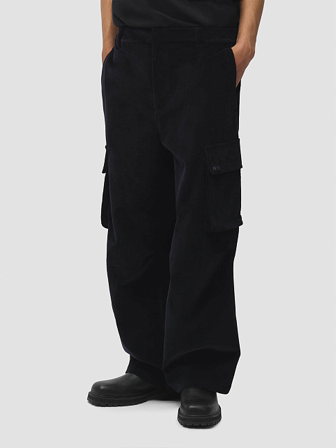 Брюки CORDUROY CARGO (размер 30, цвет Темно-синий)