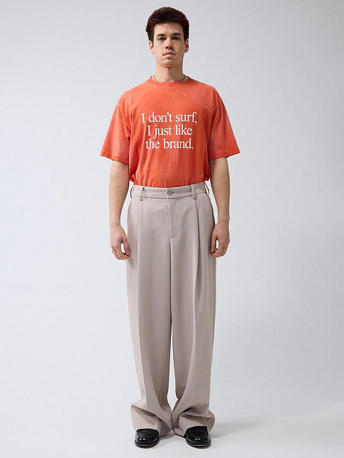 Брюки WIDE LEG AFTER (размер M, цвет Бежевый)