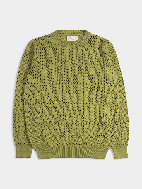 Свитер CROCHET CREWNECK (размер M, цвет Зеленый)