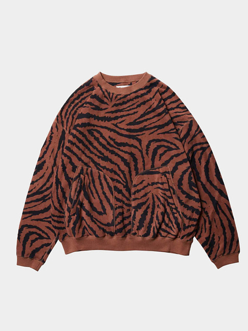 Свитшот ZEBRA FLEECE (размер XL, цвет BROWN)