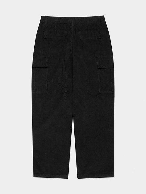 Брюки CORDUROY WIDE CARGO (размер S, цвет Черный)