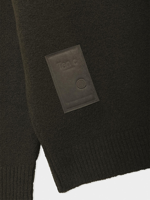 Худи HOODED KNIT (размер 56, цвет Темно-зеленый)