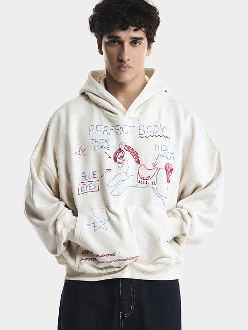 Худи CAVALIER (размер XL, цвет Светло-серый)