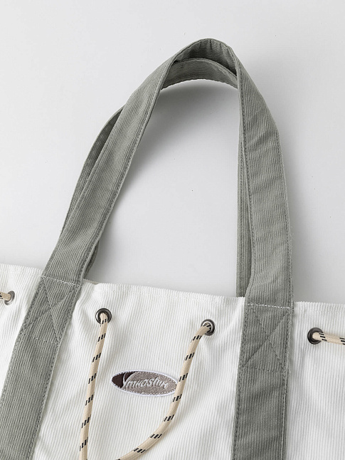 Сумка VELVET SERIES (размер one size, цвет Белый-Серый)