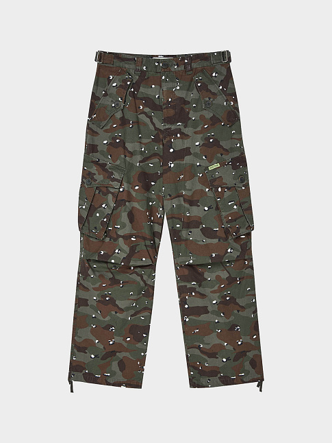 Брюки MILITARY CAMO CARGO (размер S, цвет Зеленый)