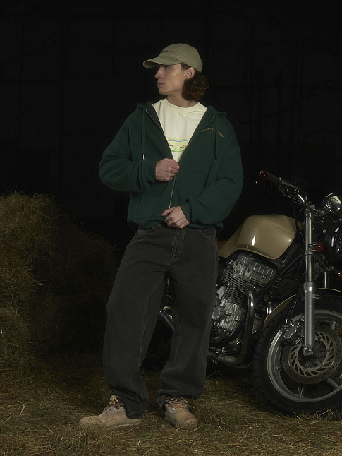 Джинсы PASTORAL WIDE (размер S, цвет Темно-серый)