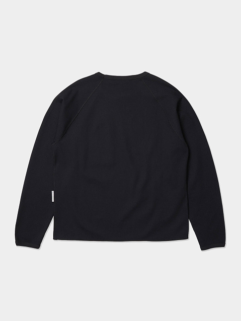 Лонгслив WAFFLE (размер L, цвет Черный)