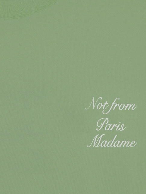 Футболка SLOGAN CALLIGRAPHY (размер M, цвет Зеленый)