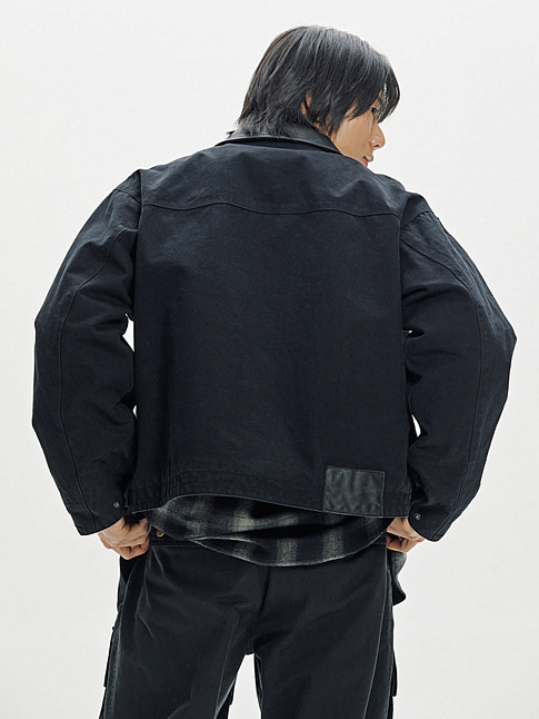 Куртка HEAVY CANVAS DESTROYED WORK (размер L, цвет Черный)