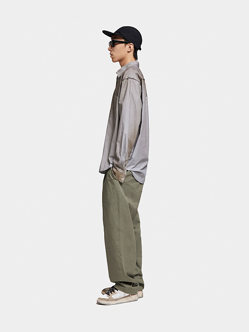 Рубашка ERZIN OVERSIZED (размер L, цвет Темно-зеленый)