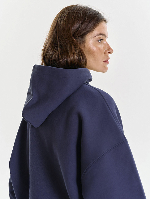 Худи LOGO DE BASE 04 (размер L, цвет Синий)