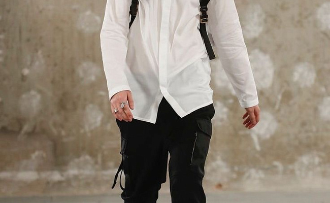 Bladee на показе Alyx