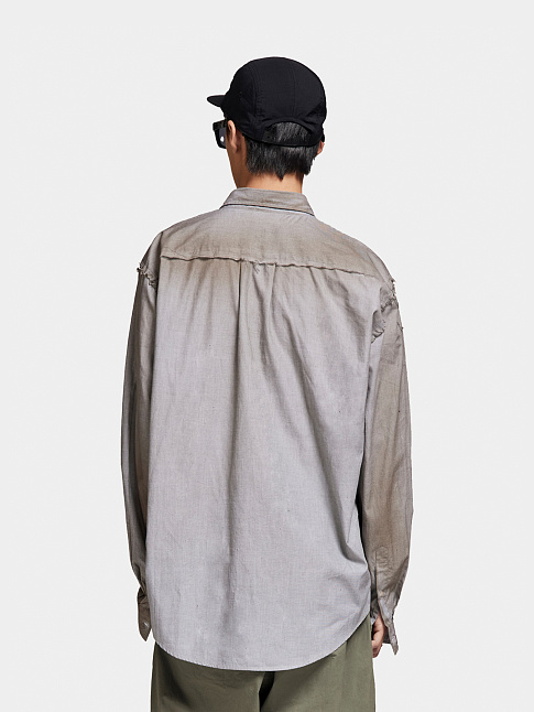 Рубашка ERZIN OVERSIZED (размер L, цвет Темно-зеленый)
