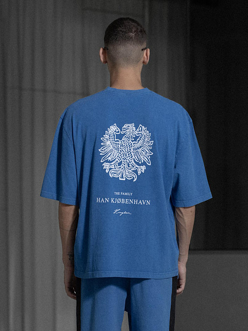 Футболка MONOGRAM OVERSIZED (размер L, цвет Синий)