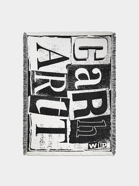 Плед LETTERPRESS (размер one size, цвет Черный)