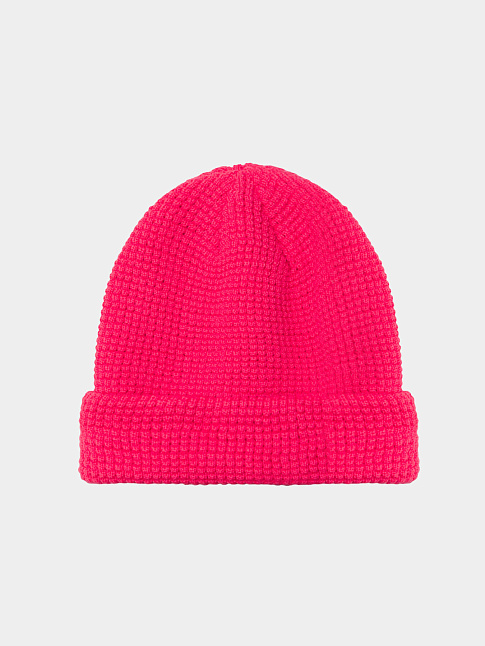 Шапка TWO LAYER WATCH BEANIE LOGO (размер one size, цвет Розовый)