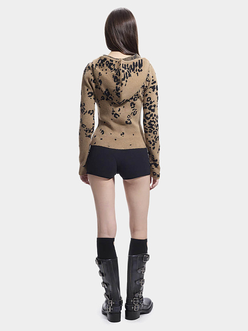 Худи CHEETAH (размер XS, цвет Коричневый)