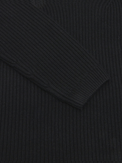 Свитер HALF ZIP WOOL (размер XL, цвет Черный)
