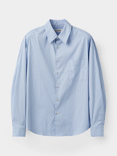 Рубашка MULTI-PIN STRIPED OVERSIZED (размер L, цвет Голубой)
