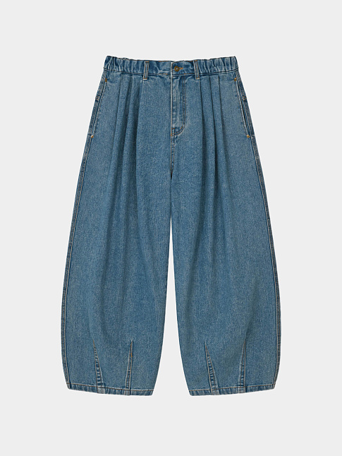 Брюки STONE VINTAGE DENIM BALLOON (размер M, цвет Голубой)