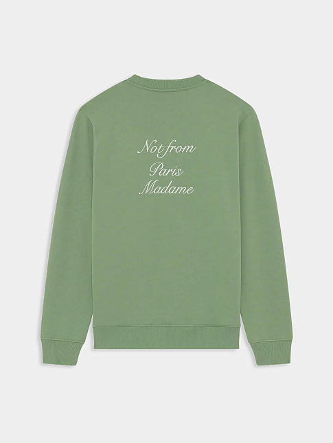 Свитшот SLOGAN CALLIGRAPHY (размер XXL, цвет Зеленый)